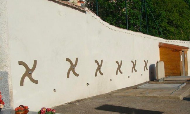 travaux de confortement des murs du Cimetière de Oullins