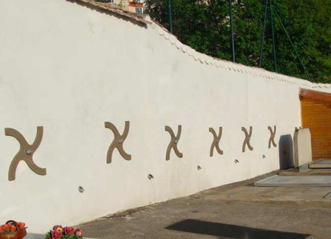travaux de confortement des murs du Cimetière de Oullins