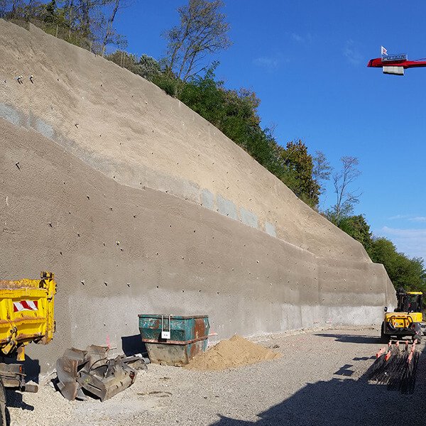 confortement d’un talus Boulevard Périphérique Nord de Lyon