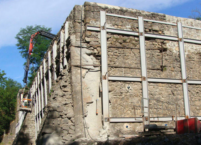confortement d’un ancien bâtiment industriel à Prades