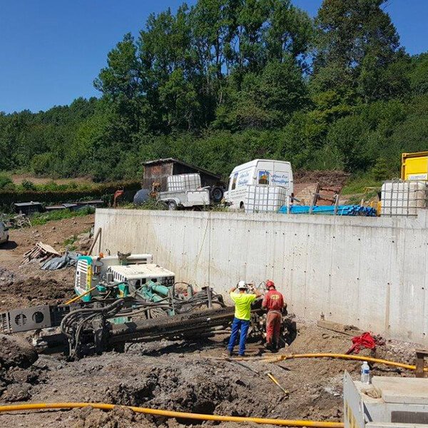 stabilisation d’un glissement de terrain par drainage