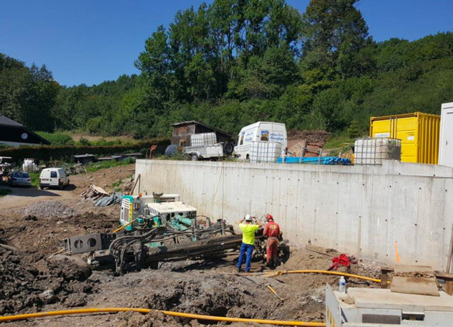 stabilisation d’un glissement de terrain par drainage