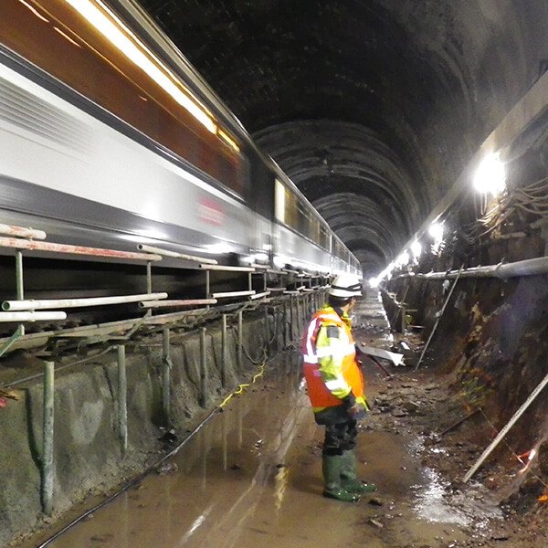 rénovation d’un tunnel SNCF