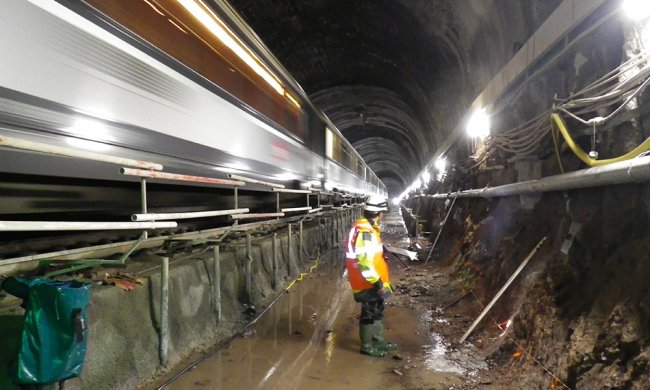 rénovation d’un tunnel SNCF