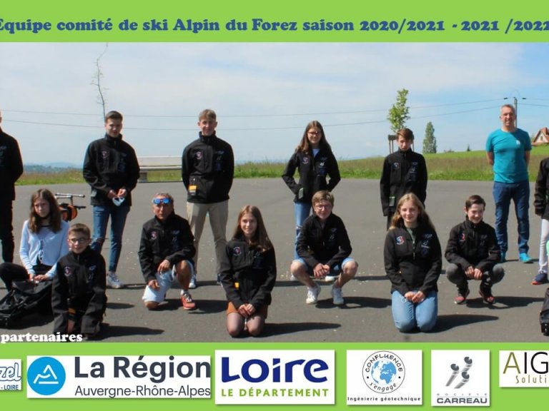 Equipe comité de Ski Alpin du Forez 2021 2022